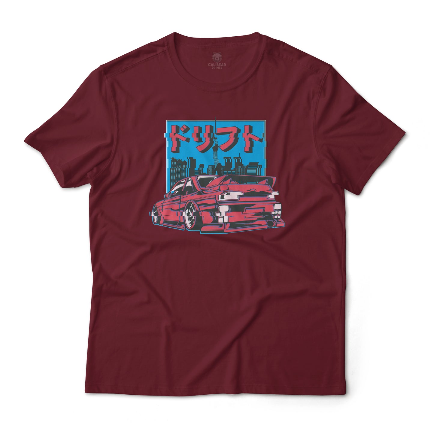 Glitched JDM Car Aesthetic Graphic T-Shirt Lightweight Cotton