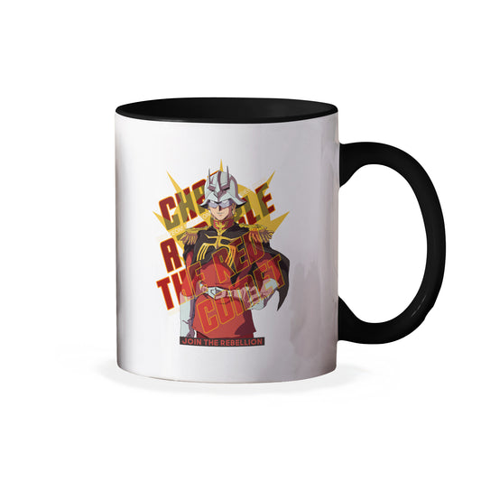 Char Aznable Join the Rebellion! Siege Zeon! Gundam Anime Ceramic Coffee Mug 11 oz