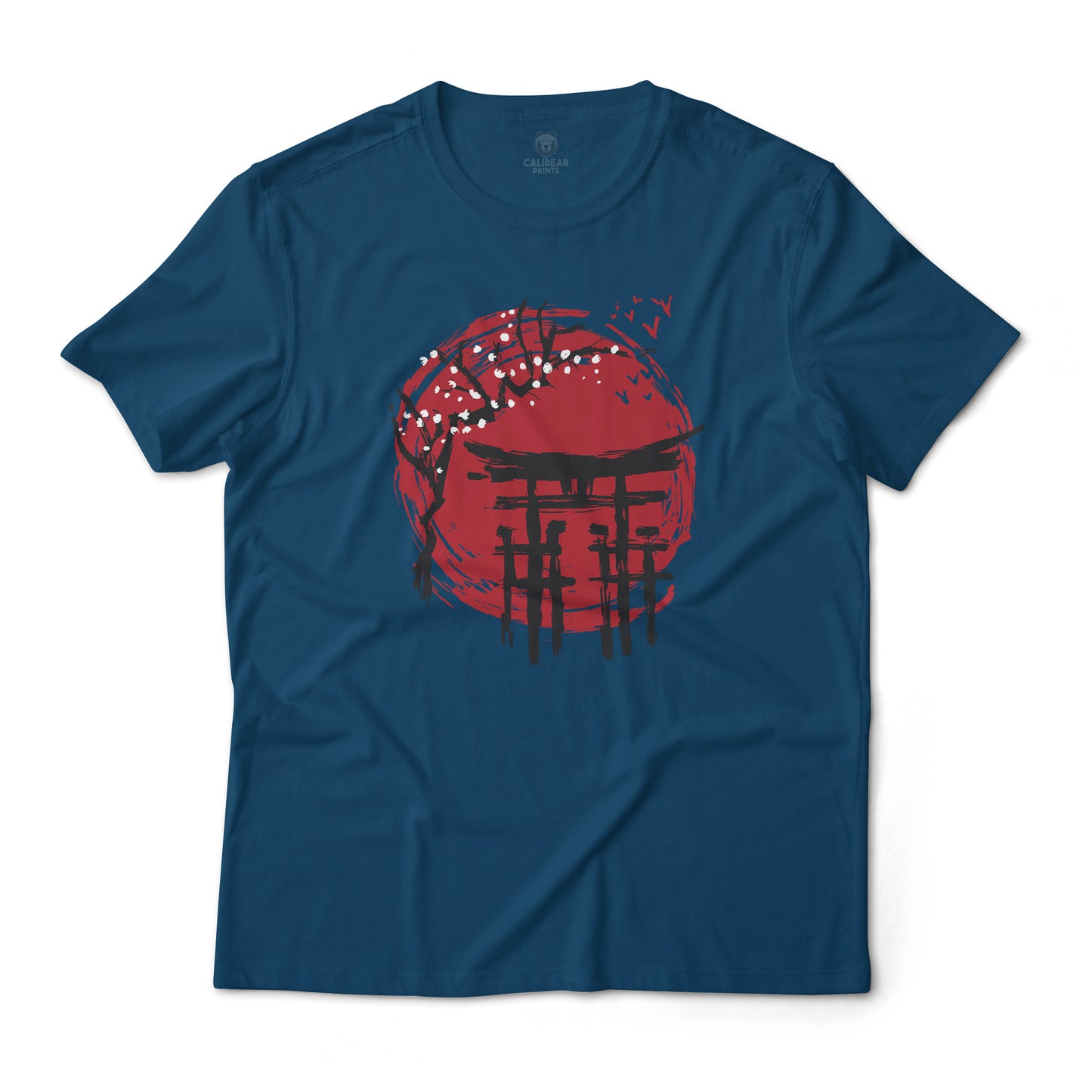 Japanese Shinto Shrine Aesthetic Art Graphic T-Shirt Unisex Lightweight Cotton Tee