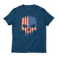 American Flag Punisher Skull Graphic Tee