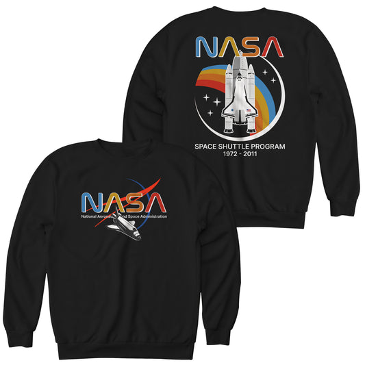 NASA Shuttle Program Tribute Retro Graphic Sweatshirt