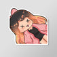 GraciouslyKait Glossy Laminated Vinyl Die Cut Emote Stickers