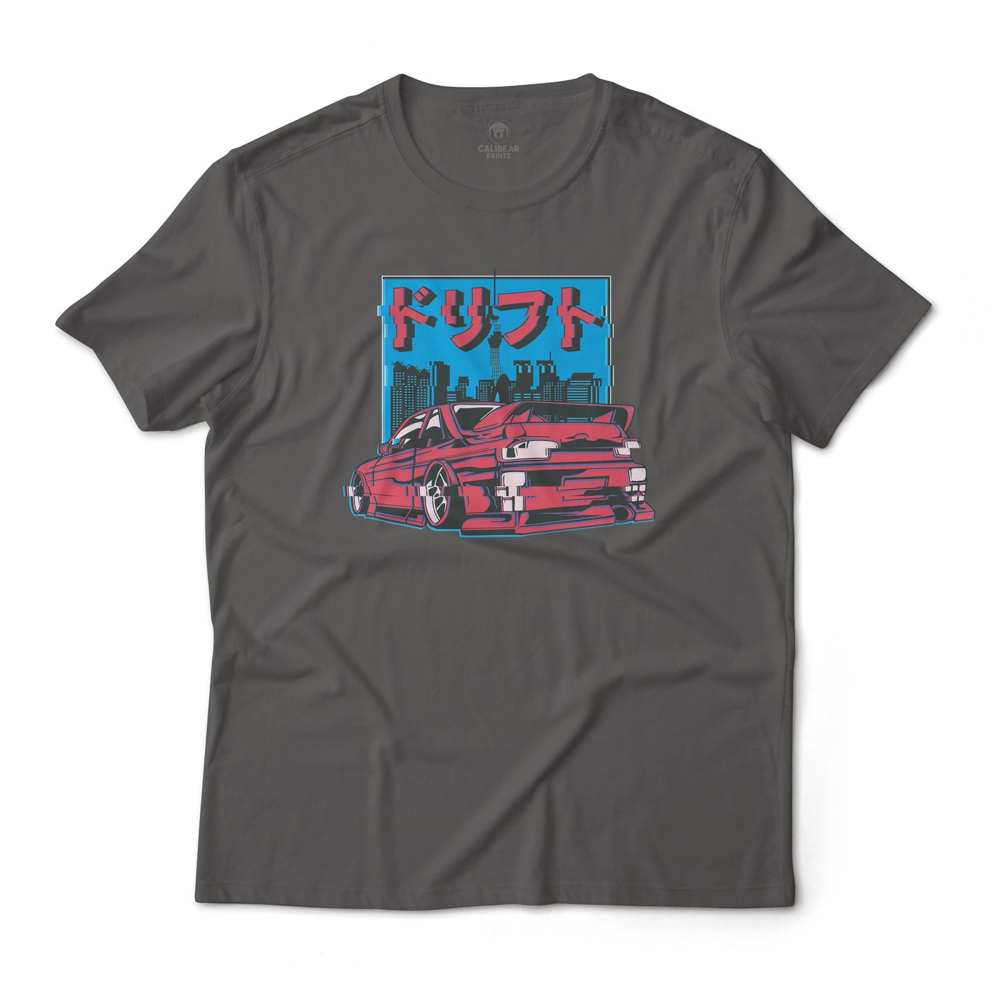 Glitched JDM Car Aesthetic Graphic T-Shirt Lightweight Cotton