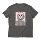 Glitched Kitsune Masked Anime Girl Graphic T-Shirt Lightweight Cotton Tee