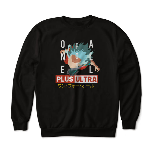 My Hero Academia One For All Plus Ultra Anime Art Graphic Print Sweatshirt