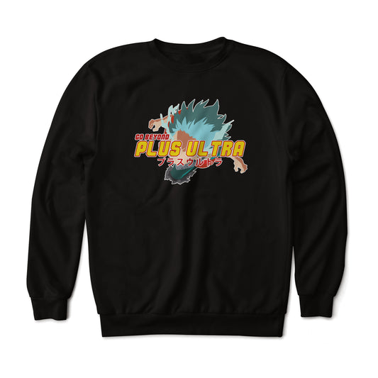 My Hero Academia Go Beyond Plus Ultra Flying Deku Anime Art Graphic Print Sweatshirt