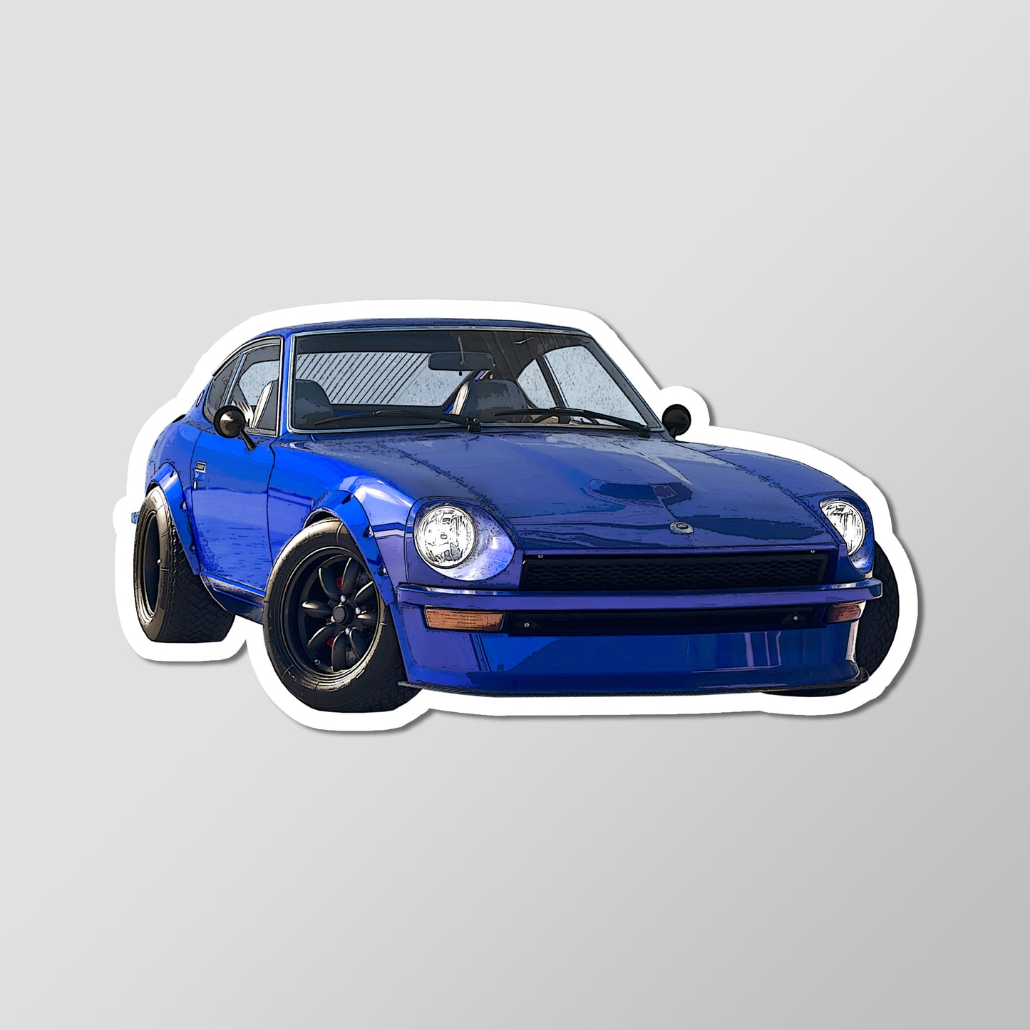 Datsun 240Z Fairlady Z Nissan S30 Front JDM Vinyl Decal Die Cut Sticker