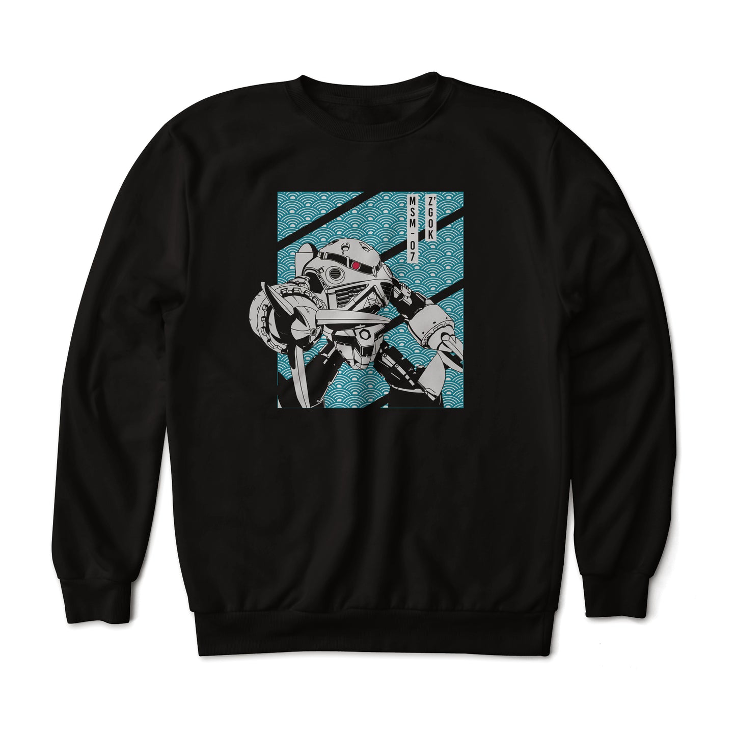 Gundam MSM-07 Z'Gok Amphibious Mobile Suit Anime Art Graphic Print Sweatshirt