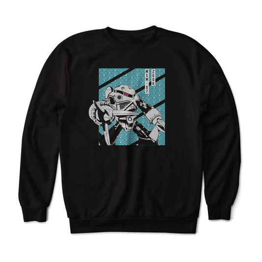 Gundam MSM-07 Z'Gok Amphibious Mobile Suit Anime Art Graphic Print Sweatshirt