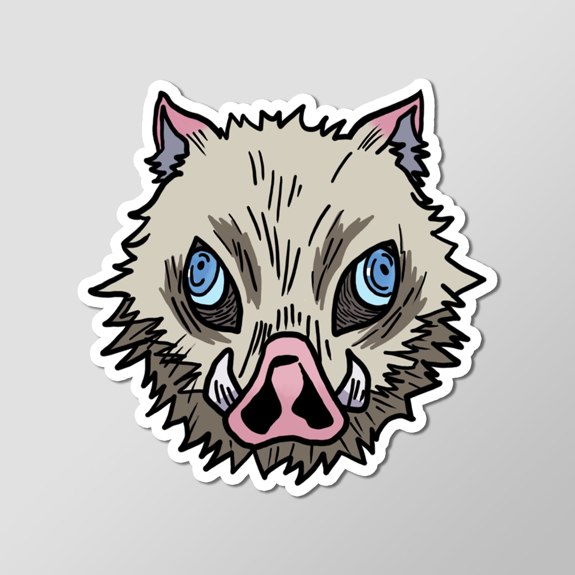 Inosuke Hashibira Kimetsu no Yaiba Anime Vinyl Decal Die Cut Sticker ...