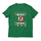 Merry Liftmas Santa Lifting Christmas Graphic T-Shirt Lightweight Cotton