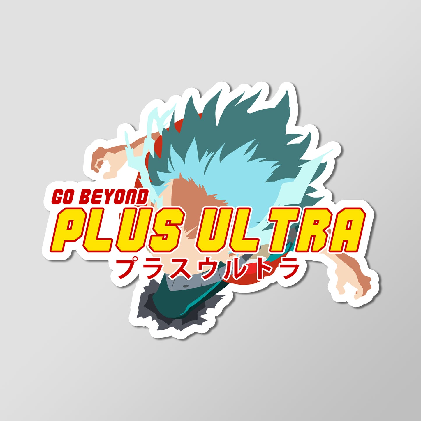 Go Beyond Plus Ultra Deku My Hero Academia Anime Vinyl Decal Die Cut Sticker