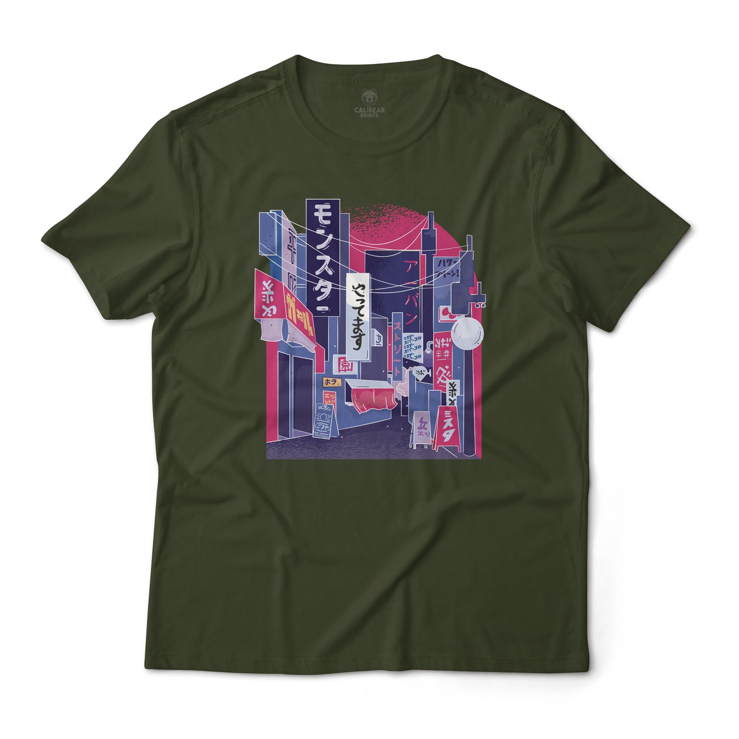 Japanese Cityscape Art Aesthetic Graphic T-Shirt Lightweight Cotton Tee