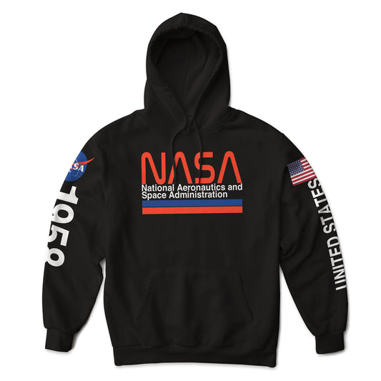 NASA Logo Graphic Art Pullover Hoodie