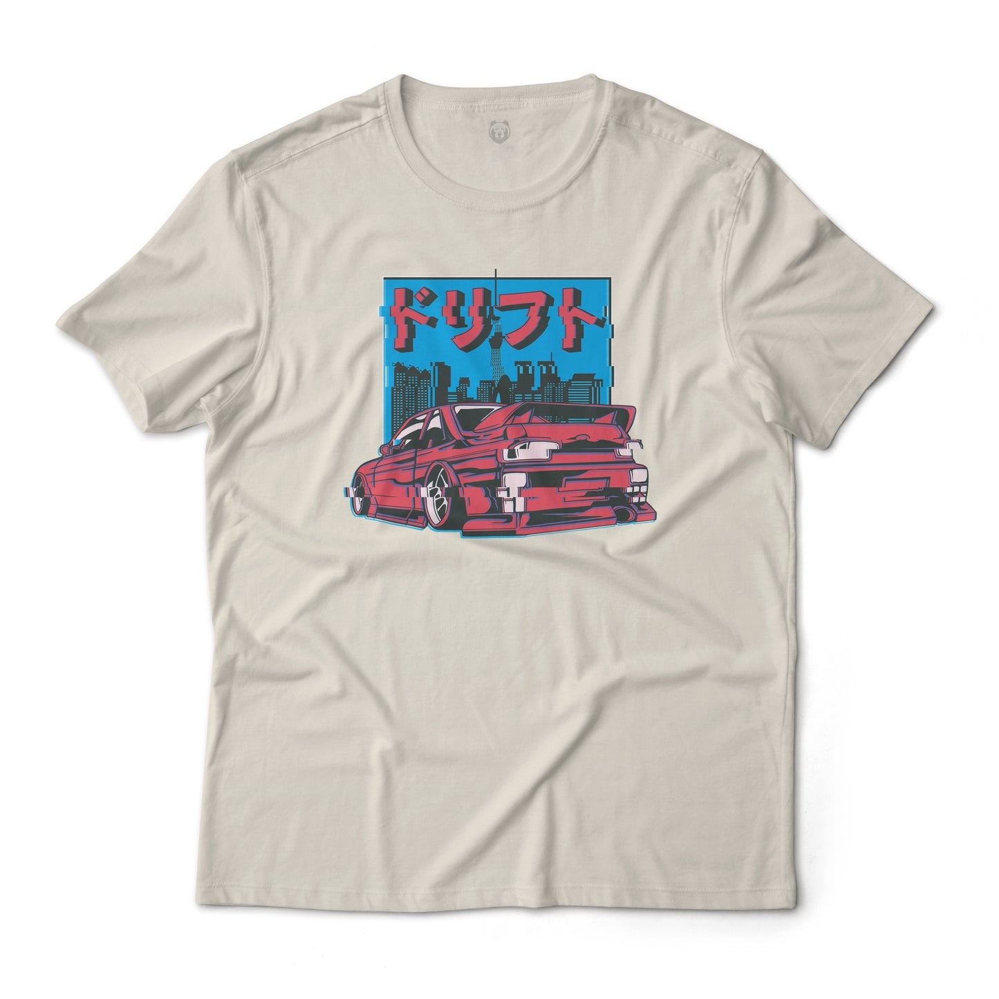 Glitched JDM Car Aesthetic Graphic T-Shirt Lightweight Cotton