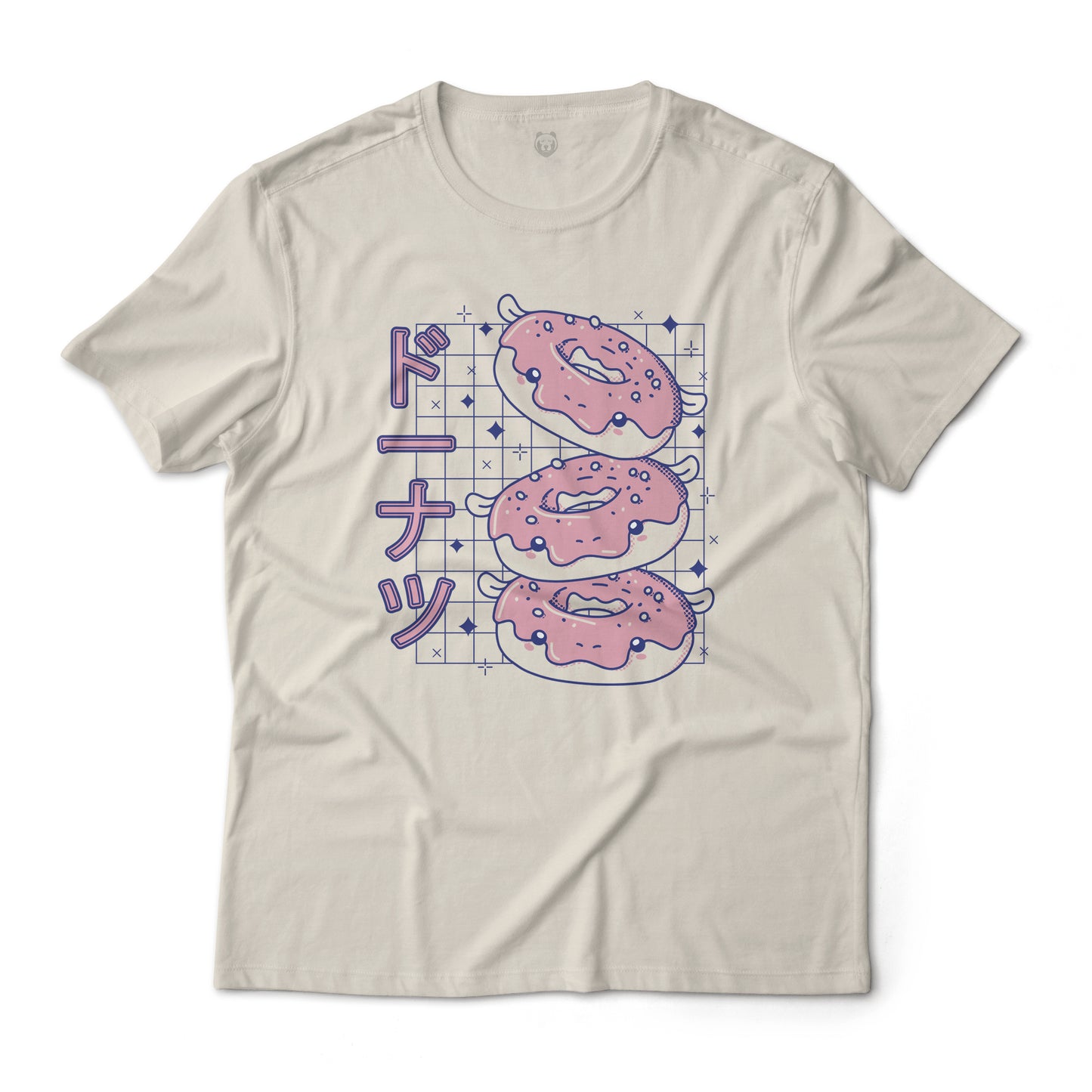 Donut In Katakana Graphic T-Shirt Lightweight Cotton Tee