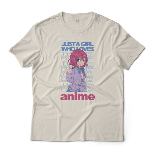 Just A Girl Who Loves Anime Graphic Tee Unisex