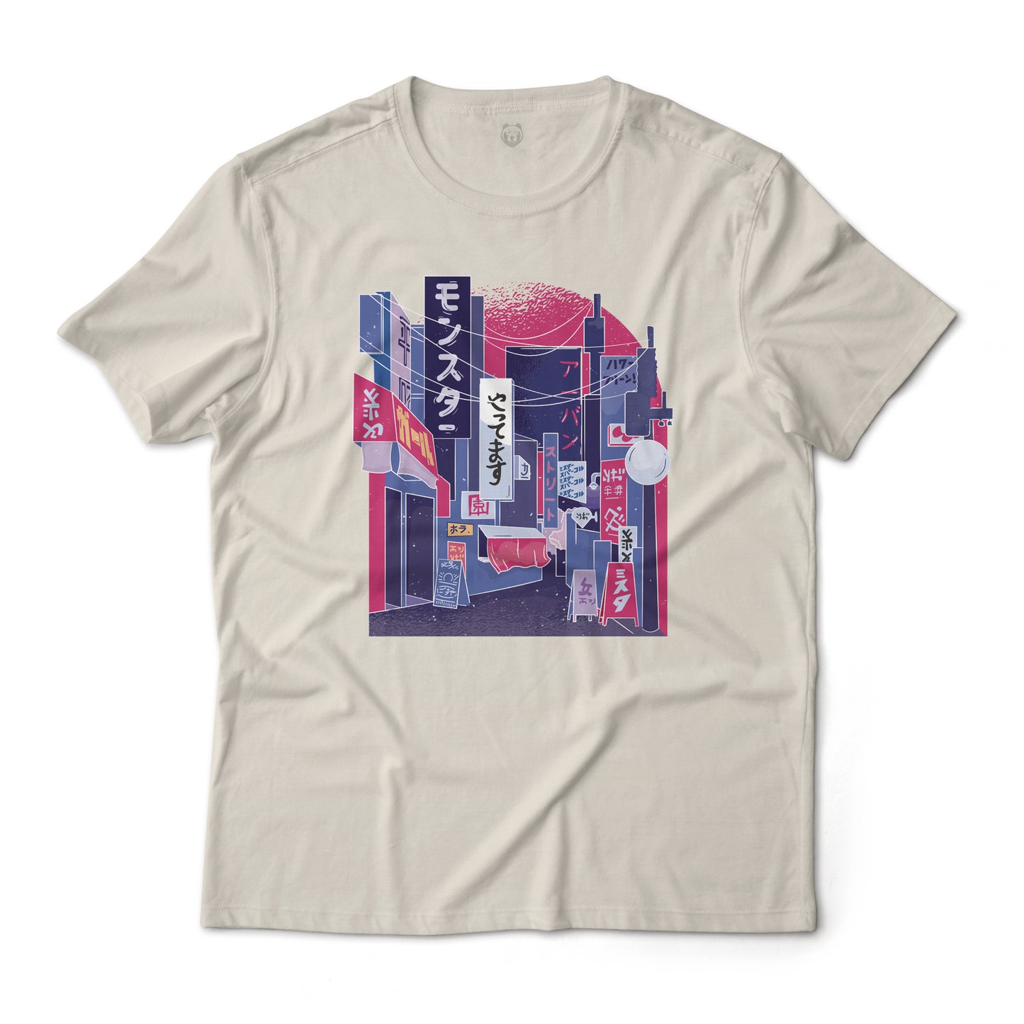 Japanese Cityscape Art Aesthetic Graphic T-Shirt Lightweight Cotton Tee