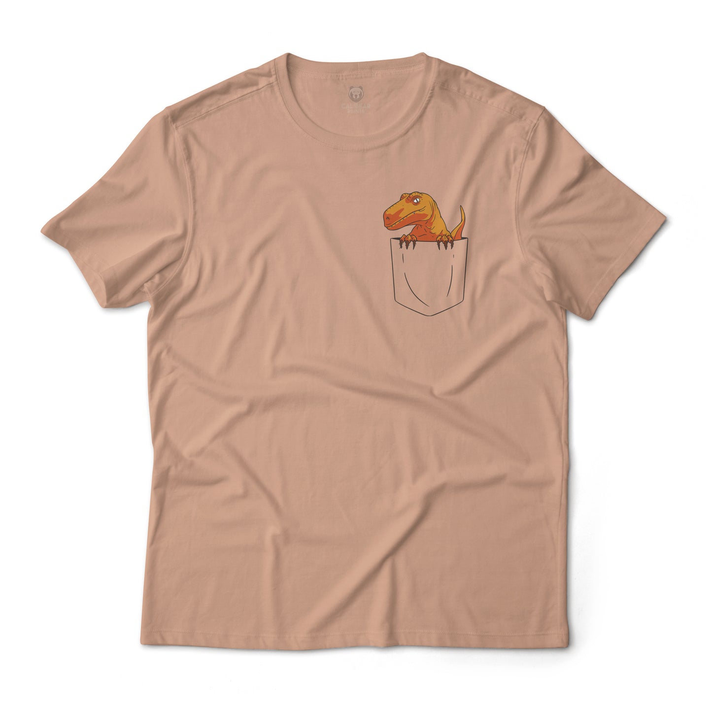 T-Rex In A Shirt Pocket Graphic Tee Lightweight Cotton T-Shirt