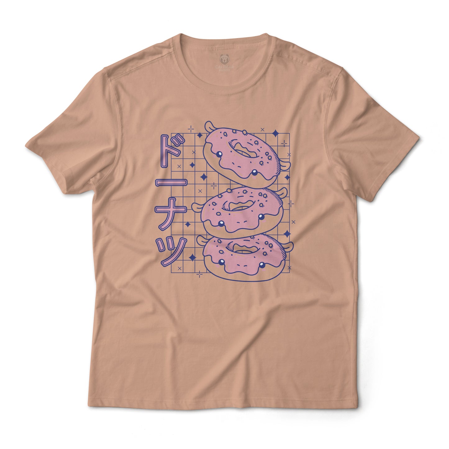 Donut In Katakana Graphic T-Shirt Lightweight Cotton Tee