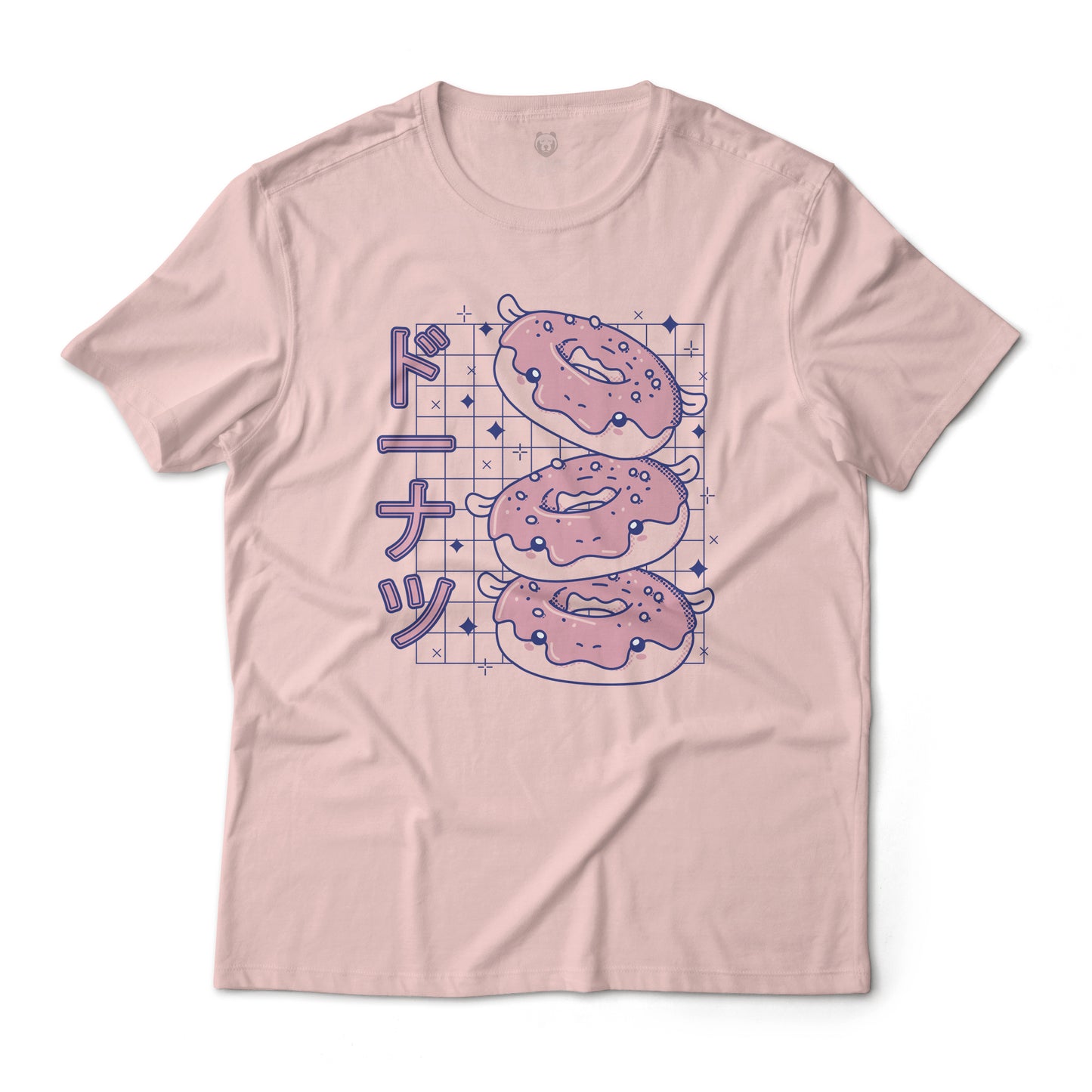 Donut In Katakana Graphic T-Shirt Lightweight Cotton Tee