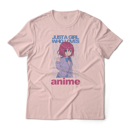 Just A Girl Who Loves Anime Graphic Tee Unisex