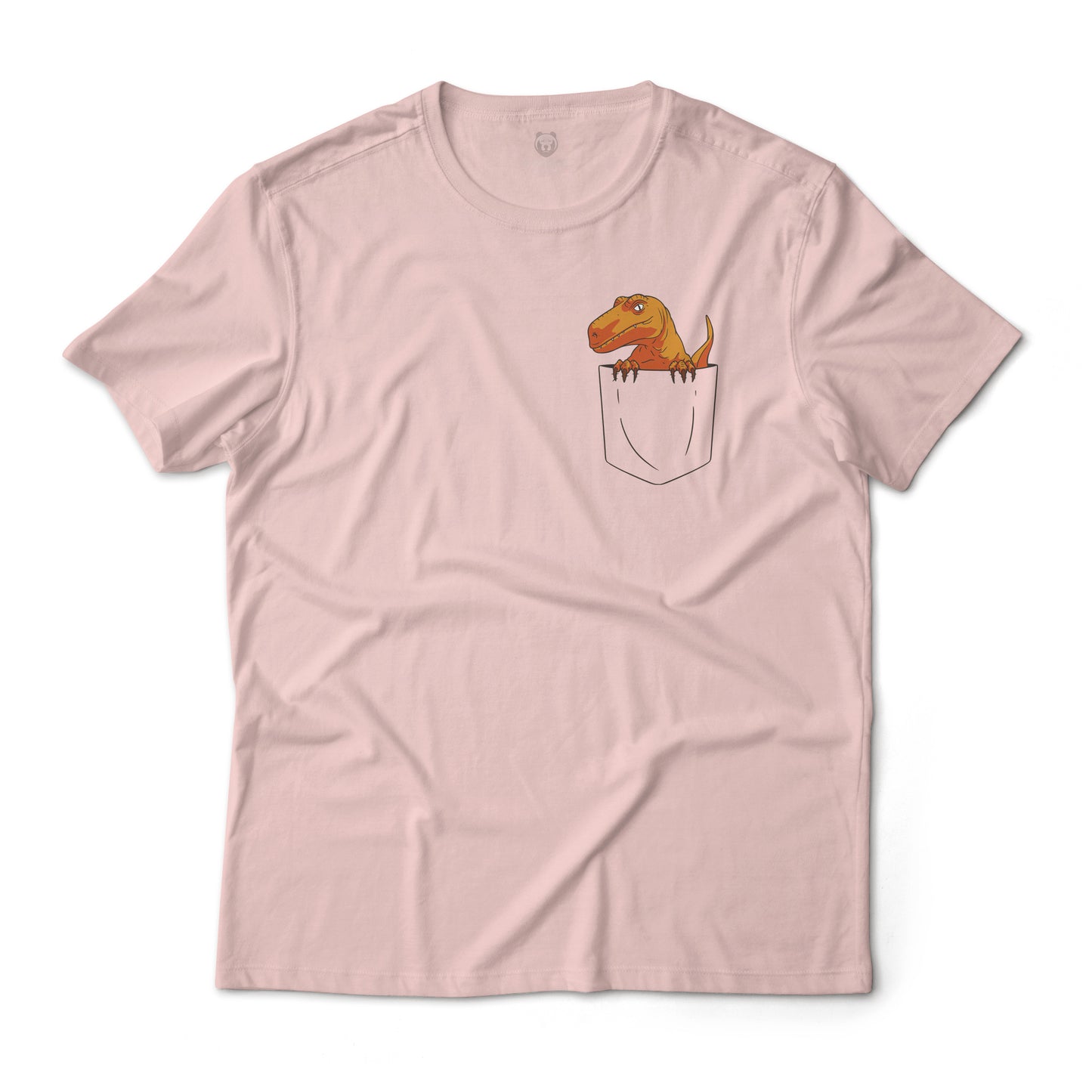 T-Rex In A Shirt Pocket Graphic Tee Lightweight Cotton T-Shirt