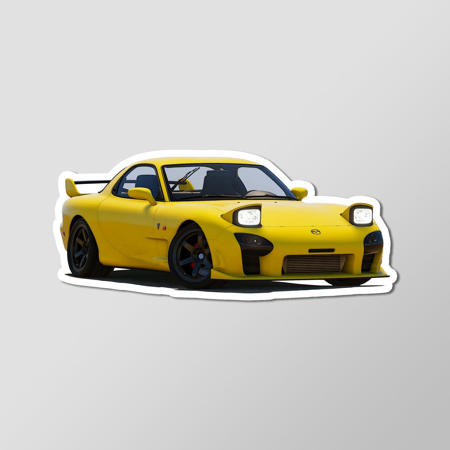 2002 Mazda RX-7 FD3S JDM Sports Car Glossy Vinyl Decal Die Cut Sticker