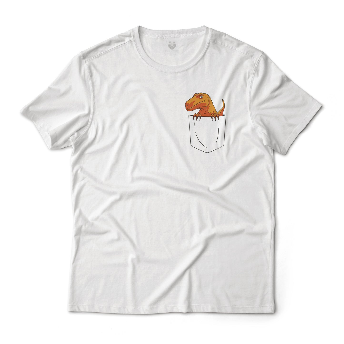 T-Rex In A Shirt Pocket Graphic Tee Lightweight Cotton T-Shirt