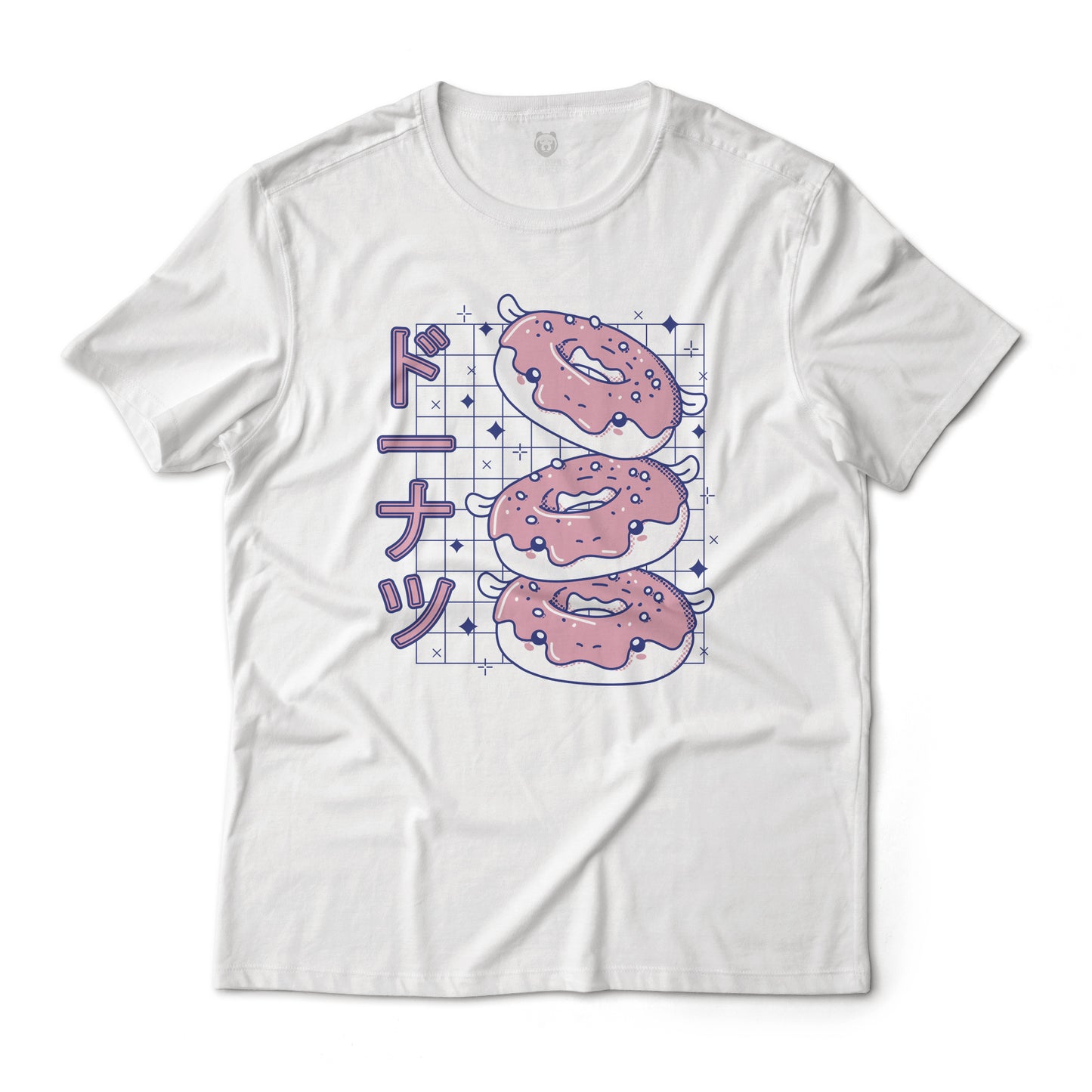 Donut In Katakana Graphic T-Shirt Lightweight Cotton Tee