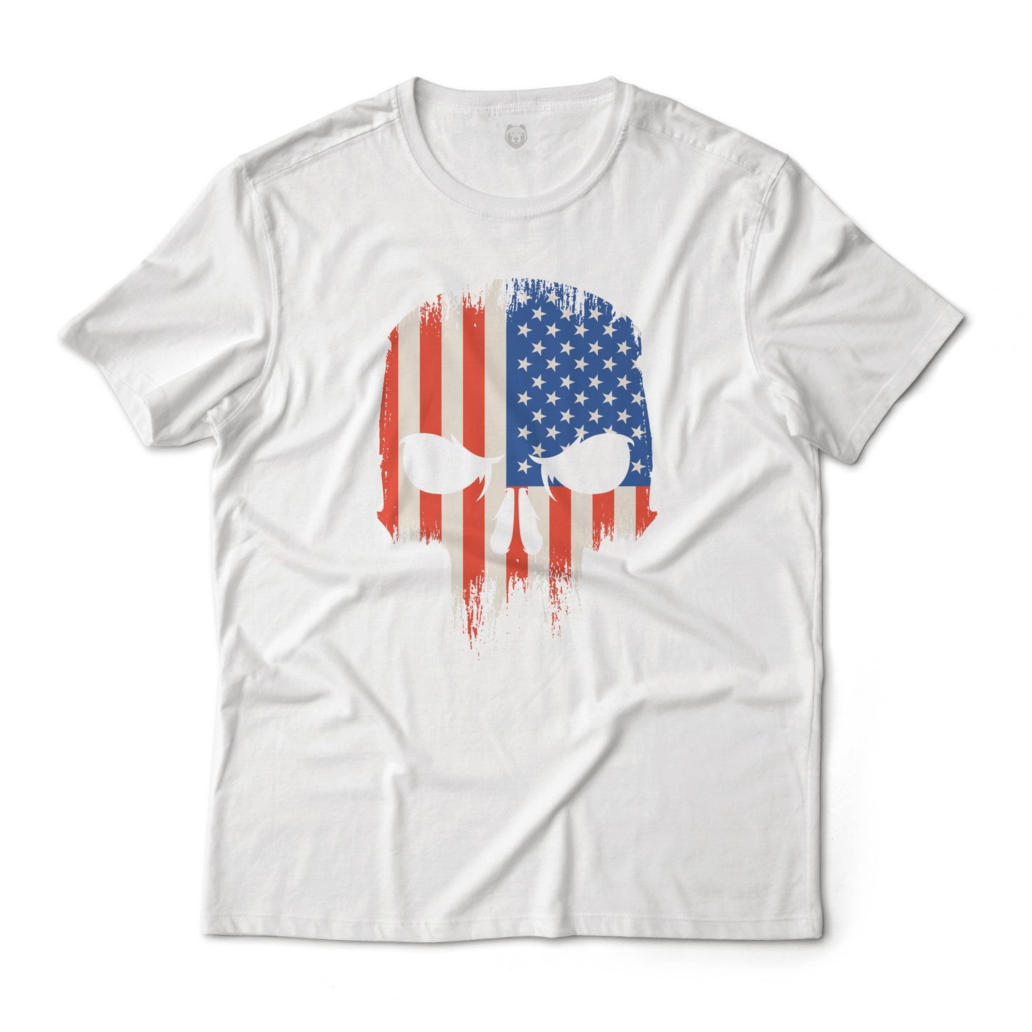 American Flag Punisher Skull Graphic Tee