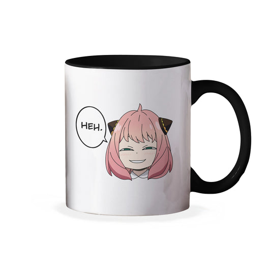 Spy x Family Anime Anya Forger Heh Face Bubble Ceramic Coffee Mug 11 oz