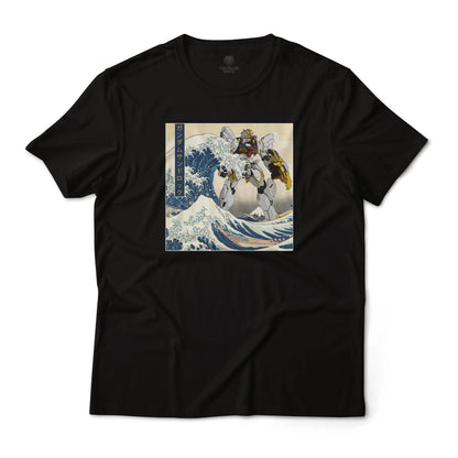 Gundam Sandrock Mobile Suit Off Kanagawa Wave Anime Graphic Tee