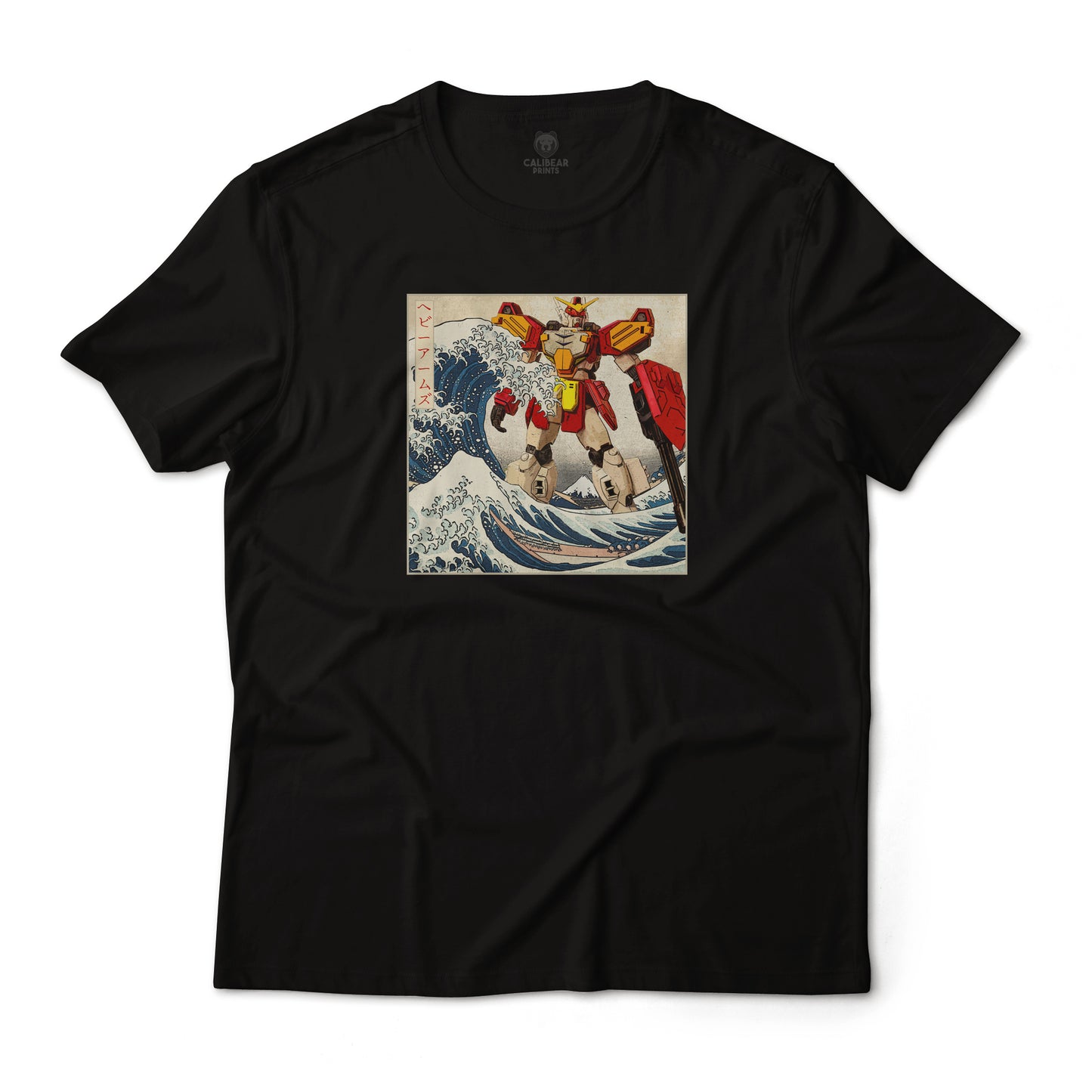 Gundam Heavyarms in Great off Kanagawa Wave Anime Graphic Tee