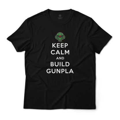 Keep Calm and Build Gunpla Zaku Edition Gundam Anime Graphic Tee