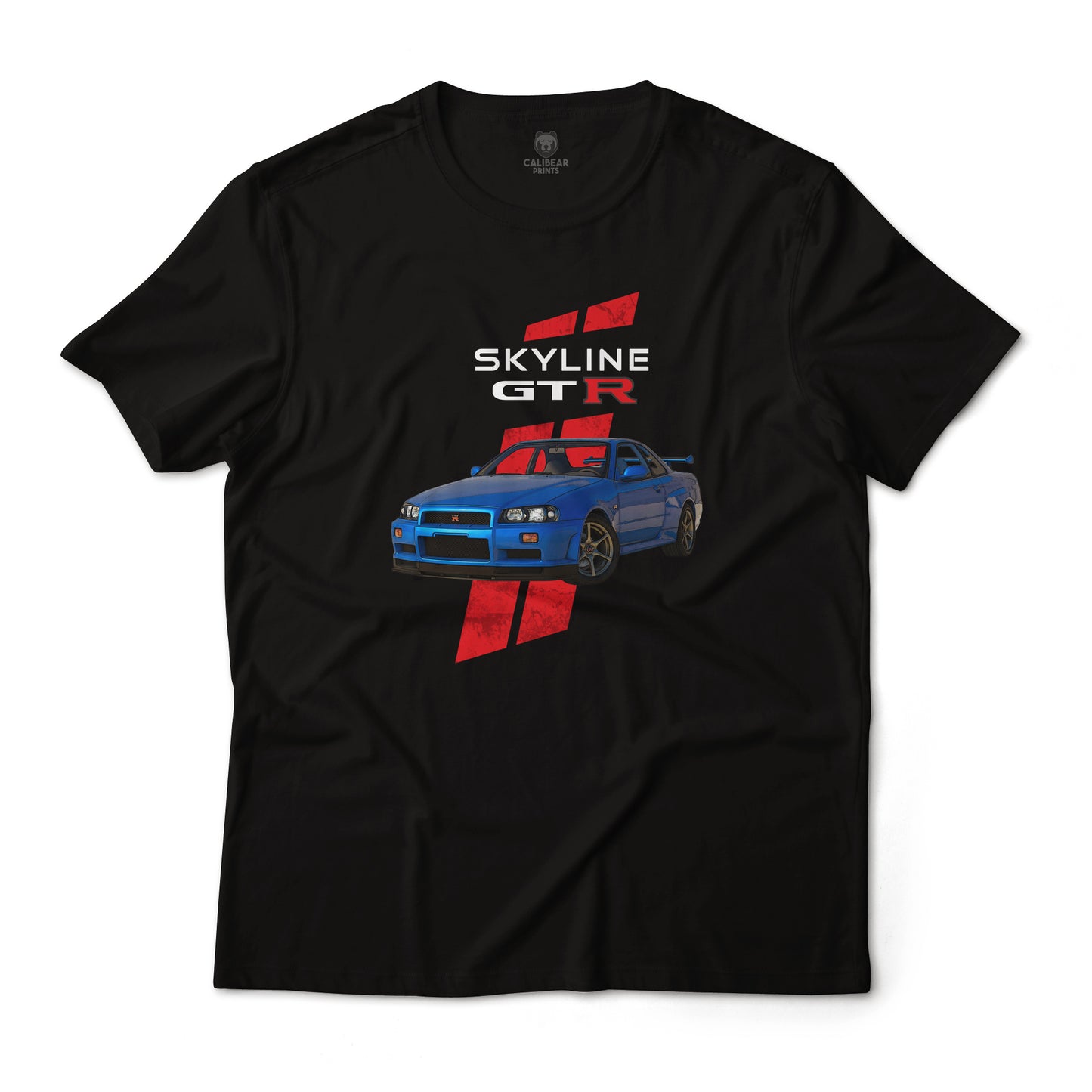 2002 R34 Nissan Skyline GT-R JDM Classic Japanese Tuner Sports Car Graphic Art T-Shirt