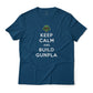 Keep Calm and Build Gunpla Zaku Edition Gundam Anime Graphic Tee