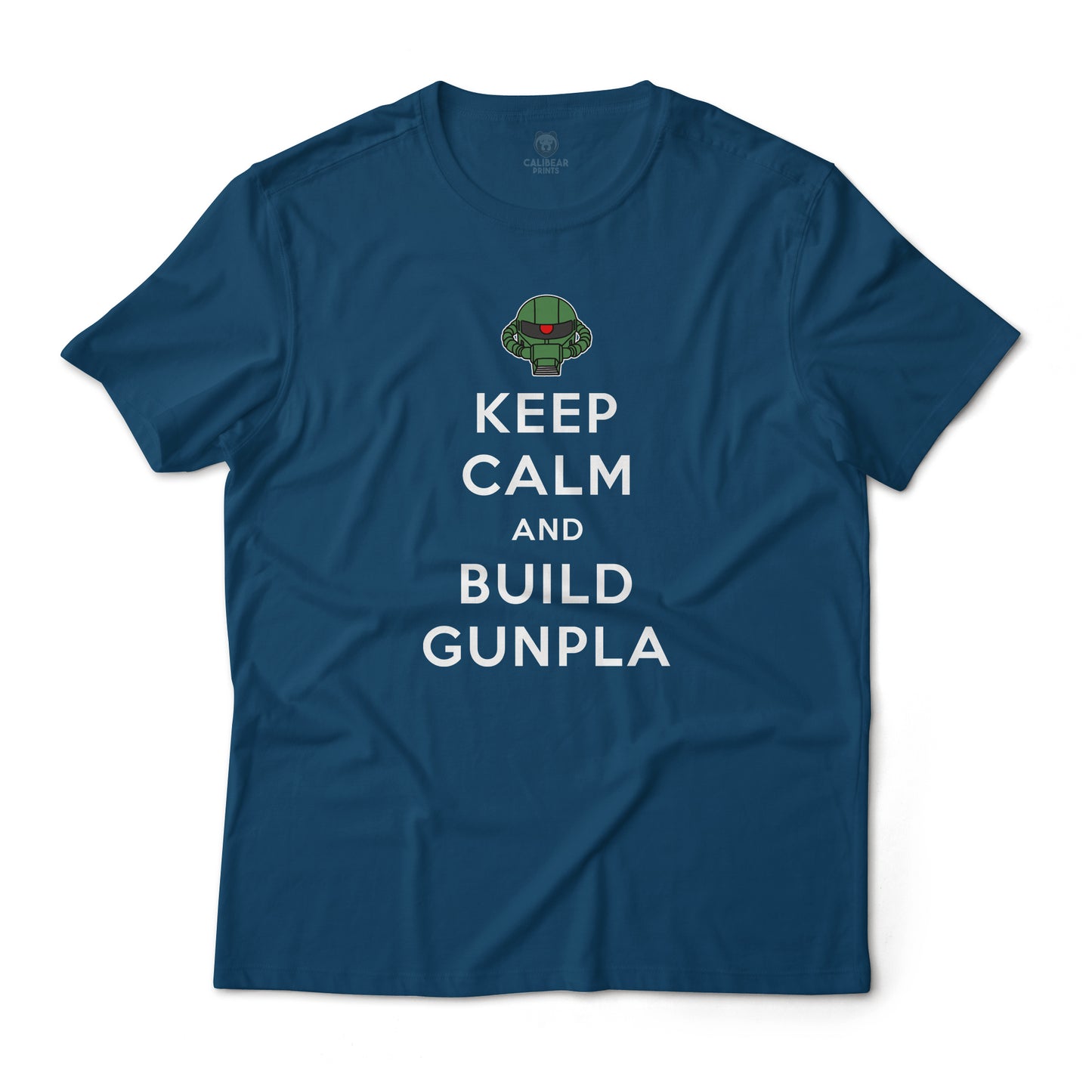 Keep Calm and Build Gunpla Zaku Edition Gundam Anime Graphic Tee