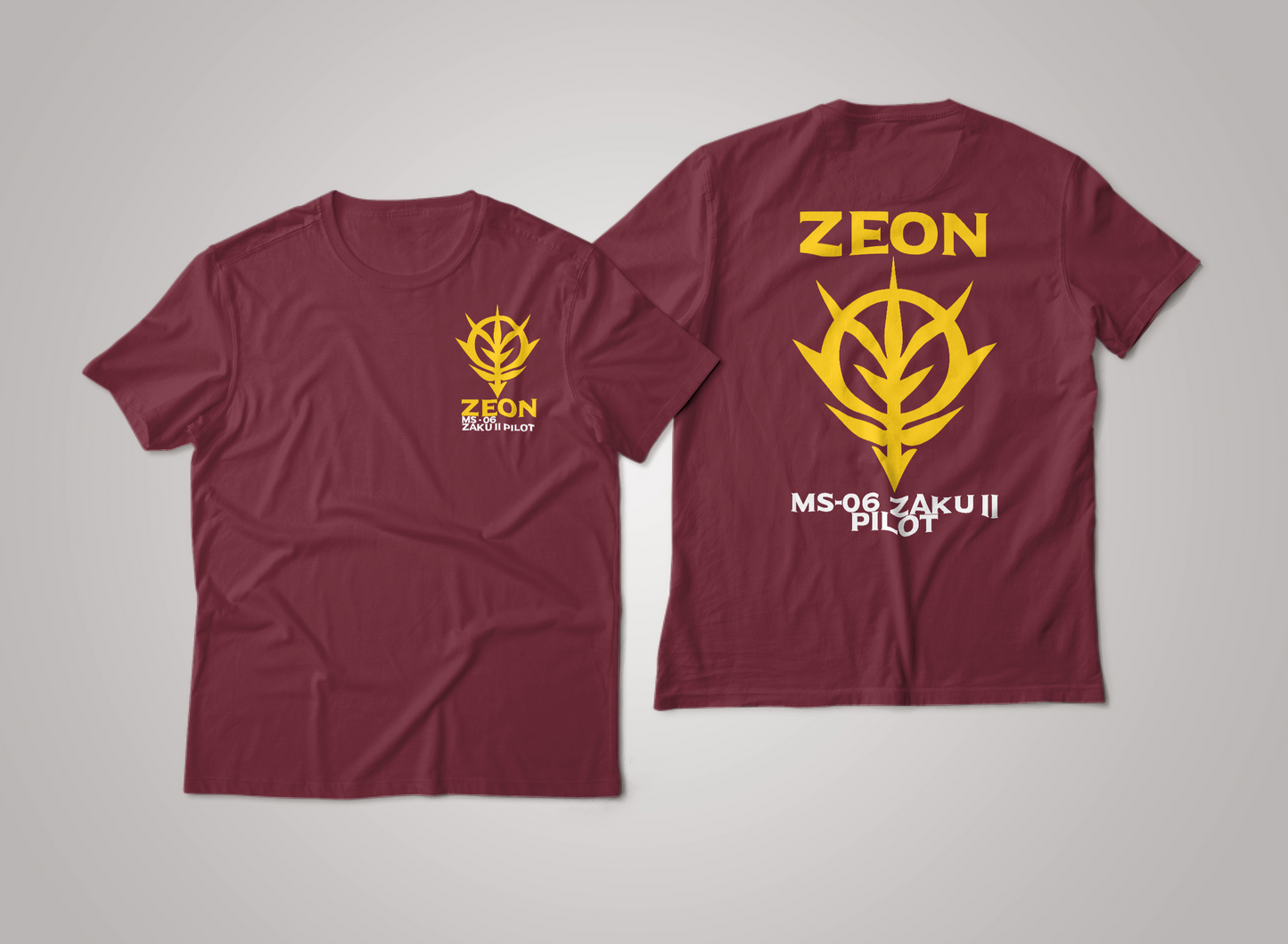 Zeon MS-06 ZAKU II Pilot Mobile Suit Gundam Graphic Tee