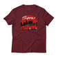 1998 Red Supra RZ Mark IV MK4 JDM High Rise Silhouette Car Graphic Art T-Shirt