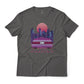 Cyber City Vaporwave Synthwave Retro 90's Car Racing Game Electronic Style Graphic Tee