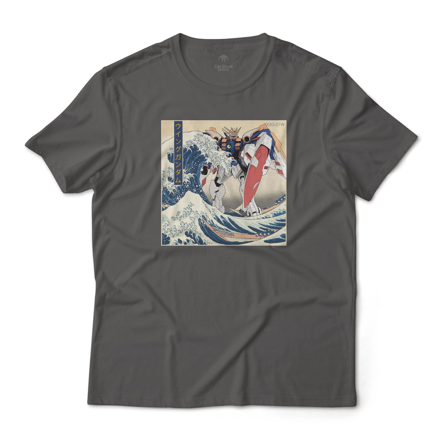 Gundam Wing Mobile Suit Off Kanagawa Wave Anime Graphic Tee