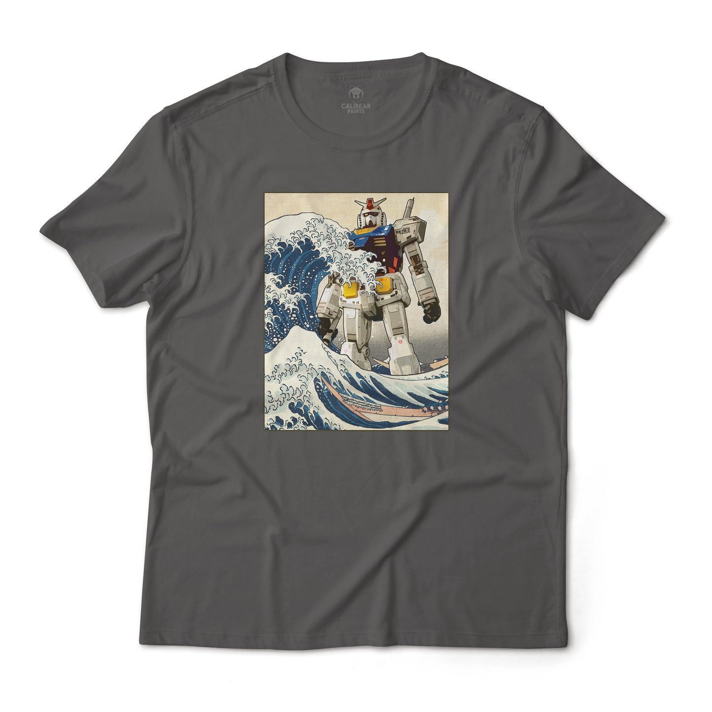 RX-78-2 Gundam Mobile Suit off Kanagawa Wave Graphic Tee