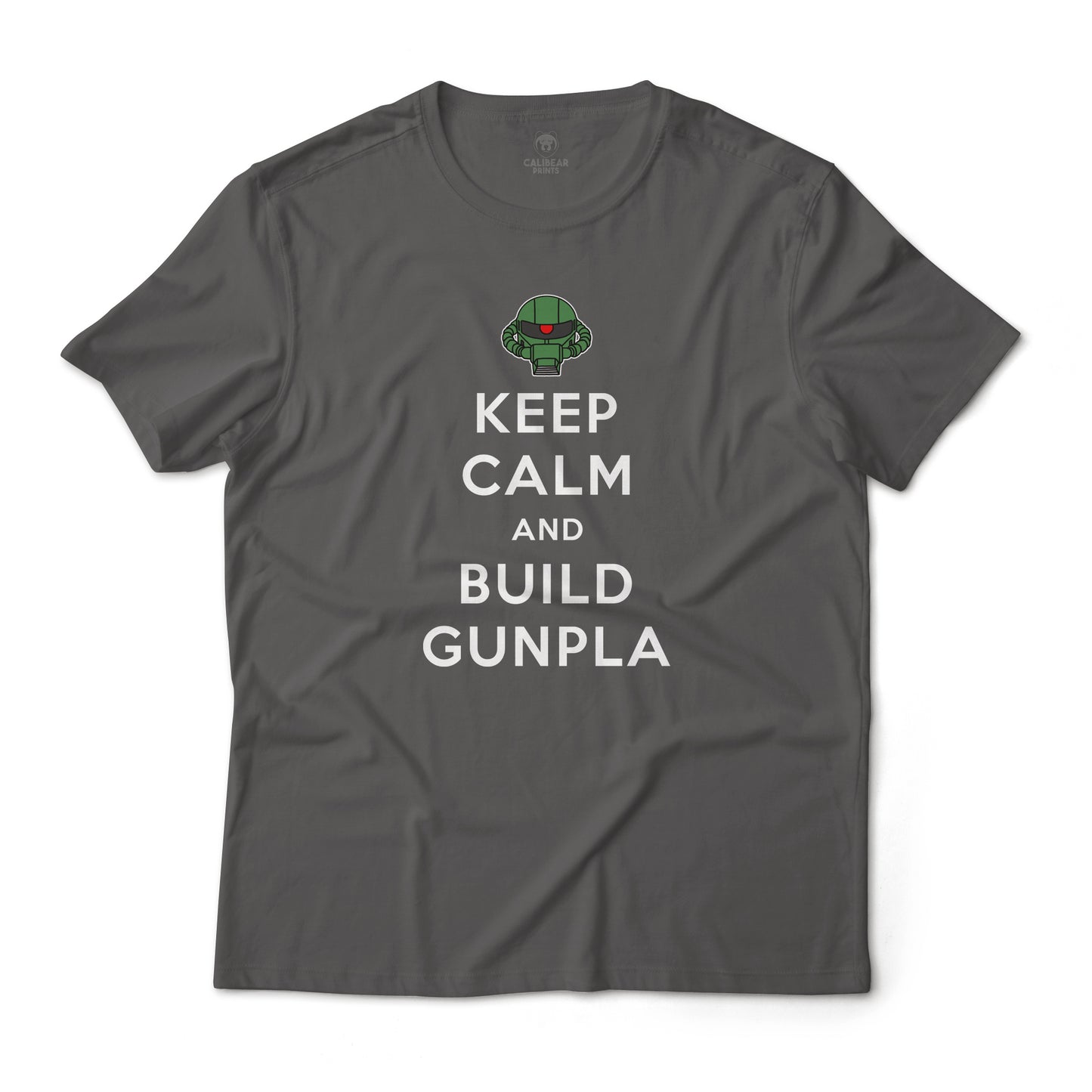 Keep Calm and Build Gunpla Zaku Edition Gundam Anime Graphic Tee