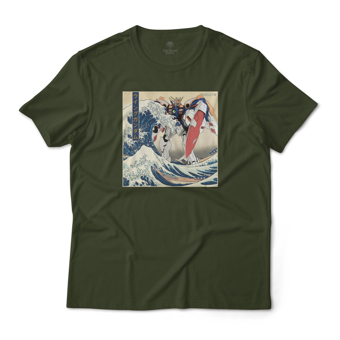 Gundam Wing Mobile Suit Off Kanagawa Wave Anime Graphic Tee