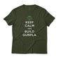 Keep Calm and Build Gunpla Zaku Edition Gundam Anime Graphic Tee