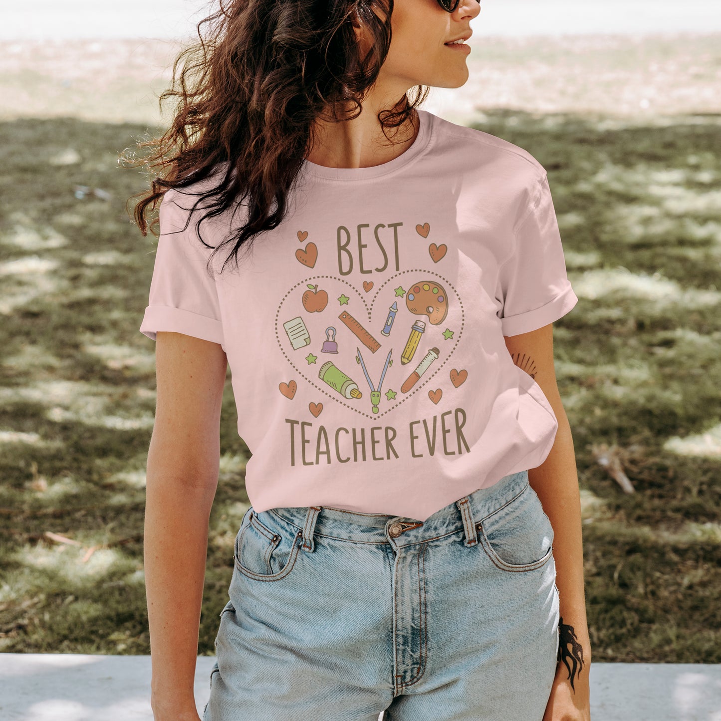 Best Teacher Ever, School Teacher Appreciation Graphic Tee