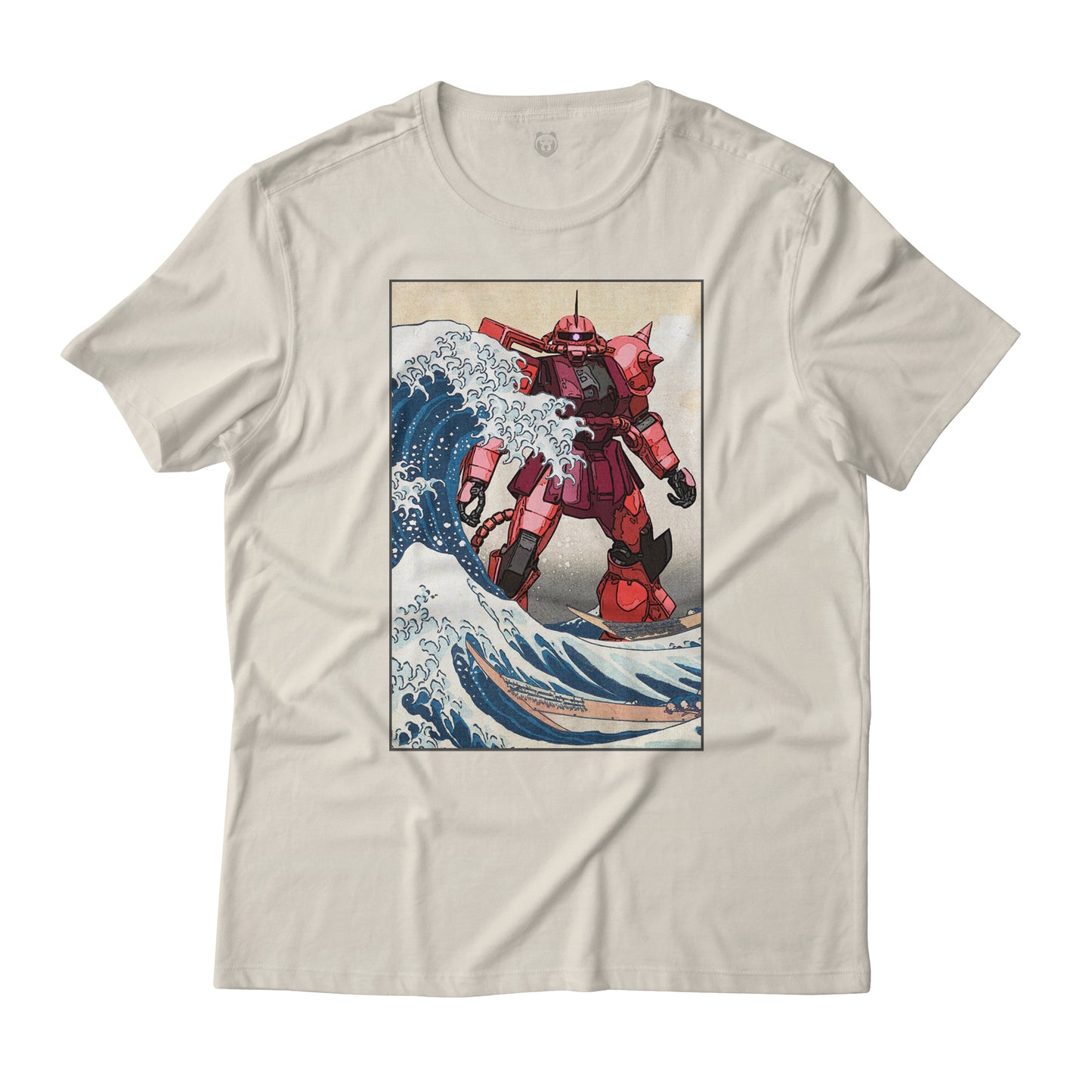 MS-06S Char's Zaku II Mobile Suit Gundam in the Great Wave Off Kanagawa Anime T-Shirt