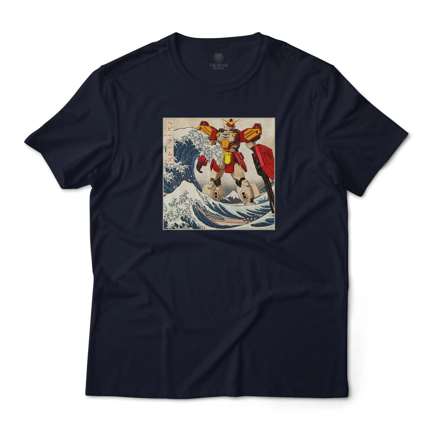 Gundam Heavyarms in Great off Kanagawa Wave Anime Graphic Tee