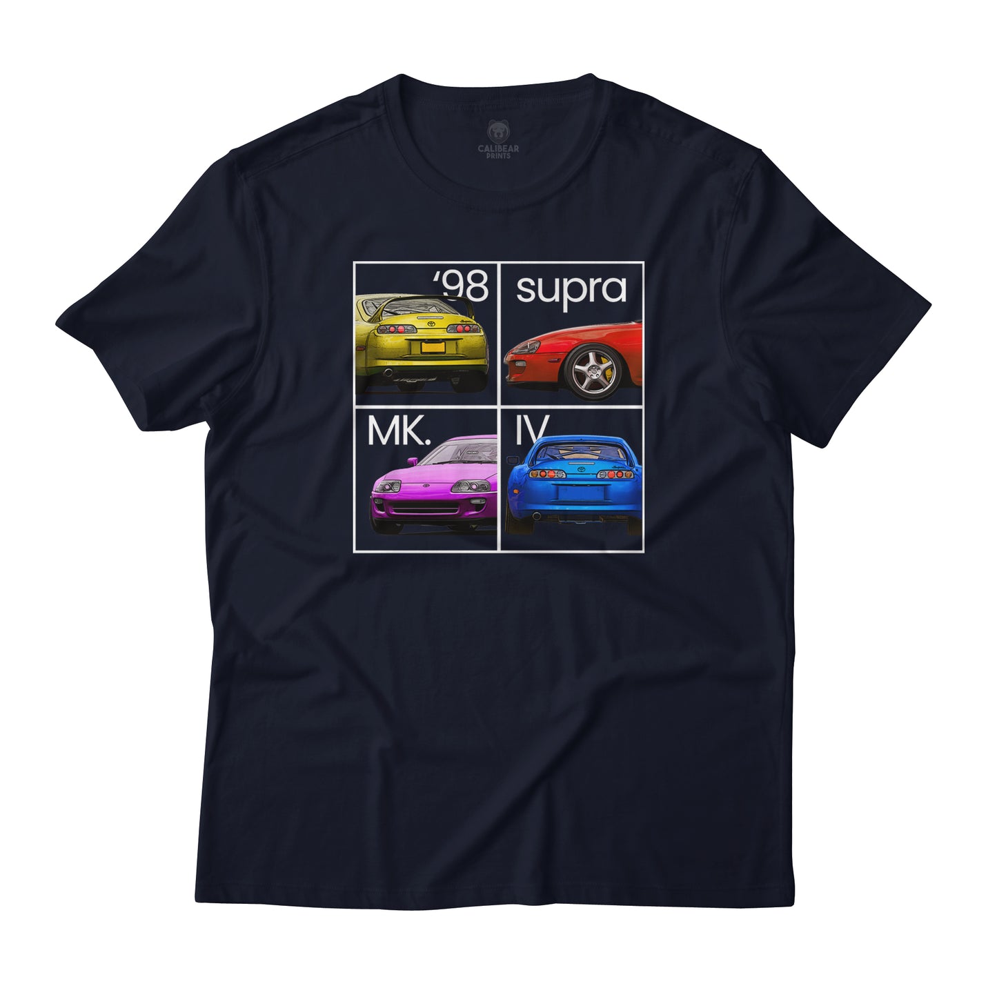 '98 Mk. 4 Supra JDM In 4 Panel Aesthetic Style Graphic T-Shirt Lightweight Cotton